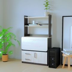 Компьютерный стол СП-1 (Венге/Дуб молочный) в Карталах - kartaly.mebel24.online | фото 4