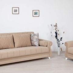 Комплект Роуз ТД 412 диван-кровать + кресло + комплект подушек в Карталах - kartaly.mebel24.online | фото