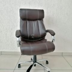 Кресло Barneo K-303 для руководителя (коричневая экокожа) в Карталах - kartaly.mebel24.online | фото 1