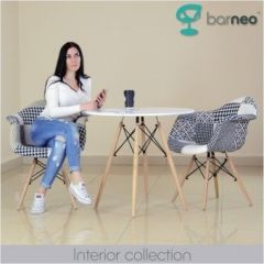Кресло Barneo N-14 Patchwork черно-белый в Карталах - kartaly.mebel24.online | фото 3