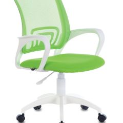 Кресло BRABIX "Fly MG-396W", пластик белый, сетка, салатовое, 532403 в Карталах - kartaly.mebel24.online | фото