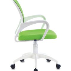 Кресло BRABIX "Fly MG-396W", пластик белый, сетка, салатовое, 532403 в Карталах - kartaly.mebel24.online | фото 2