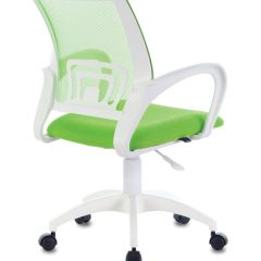 Кресло BRABIX "Fly MG-396W", пластик белый, сетка, салатовое, 532403 в Карталах - kartaly.mebel24.online | фото 3