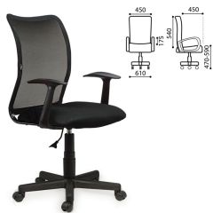 Кресло BRABIX "Spring MG-307" (черное TW) 531406 в Карталах - kartaly.mebel24.online | фото 2