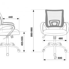 Кресло Бюрократ CH-695N/SL/BL/TW-11 синий TW-05 черный TW-11 в Карталах - kartaly.mebel24.online | фото 4