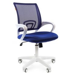 Кресло для оператора CHAIRMAN 696 white (ткань TW-10/сетка TW-05) в Карталах - kartaly.mebel24.online | фото