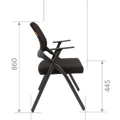 Кресло для посетителей CHAIRMAN NEXX (ткань стандарт черный/сетка DW-61) в Карталах - kartaly.mebel24.online | фото 7