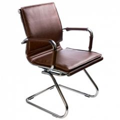 Кресло для посетителя Бюрократ CH-993-Low-V/Brown коричневый в Карталах - kartaly.mebel24.online | фото 1