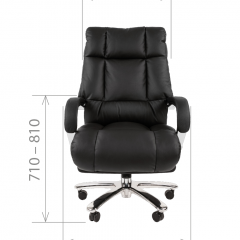 Кресло для руководителя CHAIRMAN 405 (Кожа) Черное в Карталах - kartaly.mebel24.online | фото 4