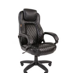 Кресло для руководителя  CHAIRMAN 432 (Экокожа черная) в Карталах - kartaly.mebel24.online | фото 1