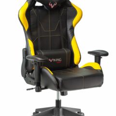 Кресло игровое Бюрократ VIKING 5 AERO YELLOW черный/желтый в Карталах - kartaly.mebel24.online | фото