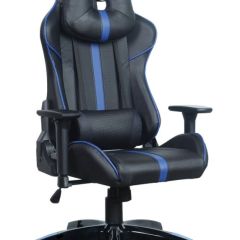 Кресло компьютерное BRABIX "GT Carbon GM-120" (черное/синее) 531930 в Карталах - kartaly.mebel24.online | фото