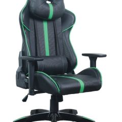 Кресло компьютерное BRABIX "GT Carbon GM-120" (черное/зеленое) 531929 в Карталах - kartaly.mebel24.online | фото