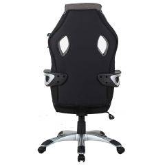 Кресло компьютерное BRABIX Techno GM-002 (ткань) черное/серое, вставки белые (531815) в Карталах - kartaly.mebel24.online | фото 6