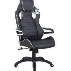 Кресло компьютерное BRABIX Techno Pro GM-003 (экокожа черное/серое, вставки серые) 531814 в Карталах - kartaly.mebel24.online | фото 2