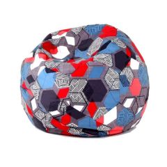 Кресло-мешок Мяч M (Geometry Slate) в Карталах - kartaly.mebel24.online | фото