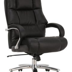 Кресло офисное BRABIX PREMIUM "Bomer HD-007" (рециклированная кожа, хром, черное) 531939 в Карталах - kartaly.mebel24.online | фото