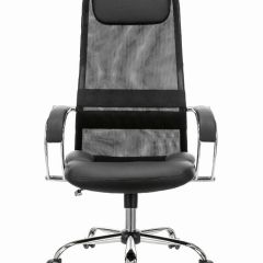 Кресло офисное BRABIX PREMIUM "Stalker EX-608 CH" (хром, ткань-сетка/кожзам, черное) 532091 в Карталах - kartaly.mebel24.online | фото 3