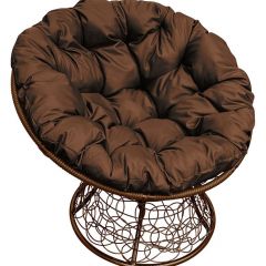 Кресло "ПАПАСАН" ротанг (каркас коричневый) в Карталах - kartaly.mebel24.online | фото