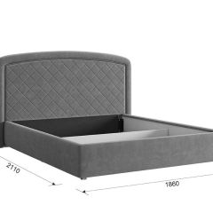 СИЛЬВА 2 Каркас кровати 1600 в Карталах - kartaly.mebel24.online | фото