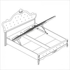 Кровать 1600 Мишель с мягким изголовьем в Карталах - kartaly.mebel24.online | фото 2