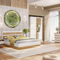 Кровать 1600 НКМ Дубай секция 8 с основанием в Карталах - kartaly.mebel24.online | фото 2