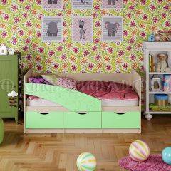 Кровать Бабочки (Салатовый матовый) 1600 в Карталах - kartaly.mebel24.online | фото