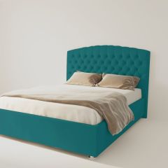 Кровать Берлин без основания 900 (велюр бирюзовый) в Карталах - kartaly.mebel24.online | фото