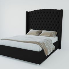 Кровать Берлин ЛЮКС с ПМ 900 (экокожа кольт ч) в Карталах - kartaly.mebel24.online | фото 2