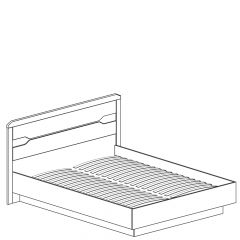 Кровать двойная с мягким изголовьем №315 Ронда (1600) в Карталах - kartaly.mebel24.online | фото 2