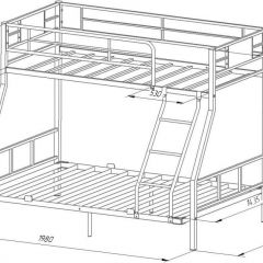 Кровать двухъярусная «Гранада-1 140» в Карталах - kartaly.mebel24.online | фото 6
