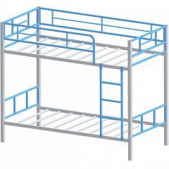 Кровать двухъярусная "Севилья-2.01 комбо" Серый/Голубой в Карталах - kartaly.mebel24.online | фото 2