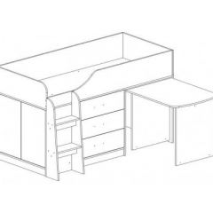 КАПРИЗ-5 Кровать 800 двухъярусная с рисунком "Виг-вам" в Карталах - kartaly.mebel24.online | фото 2