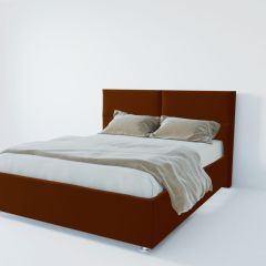 Кровать Корсика с ПМ 1200 (велюр бордо) в Карталах - kartaly.mebel24.online | фото 2