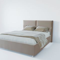 Кровать Корсика с ПМ 1200 (велюр светло-серый) в Карталах - kartaly.mebel24.online | фото 2