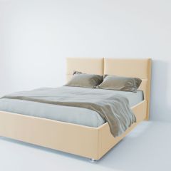 Кровать Корсика с ПМ 800 (экокожа бежевая) в Карталах - kartaly.mebel24.online | фото 2