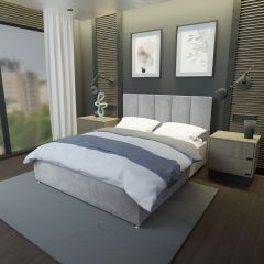 Кровать Мерида с ортопедической решеткой (1600) в Карталах - kartaly.mebel24.online | фото