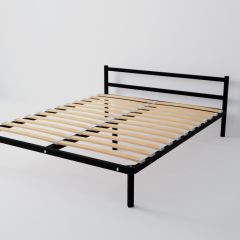 Кровать Мета с ортопедическим основанием 1200 (черный) в Карталах - kartaly.mebel24.online | фото 2