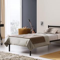 Кровать Мета с ортопедическим основанием 900 (черный) в Карталах - kartaly.mebel24.online | фото