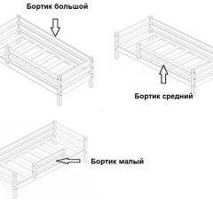 Кровать одноярусная Сонечка (800*1900) модульная в Карталах - kartaly.mebel24.online | фото 3