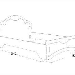 Кровать Ольга-10 МДФ (1600) без основания в Карталах - kartaly.mebel24.online | фото 2