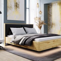 Кровать парящая 1600 с плитой 22 мм ЛИБЕРТИ + основание в Карталах - kartaly.mebel24.online | фото 2