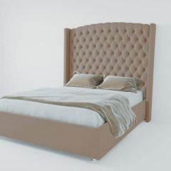 Кровать Берлин ЛЮКС без основания 900 (велюр серый) в Карталах - kartaly.mebel24.online | фото