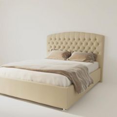 Кровать Берлин без основания 800 (экокожа бежевая) в Карталах - kartaly.mebel24.online | фото