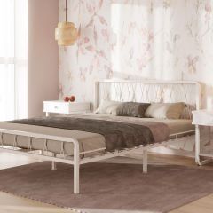 Кровать "Клэр" КМД18  Белая (1200*2000) (ножки-белые) в Карталах - kartaly.mebel24.online | фото