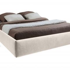 Кровать Подиум с ПМ 1800 (экокожа белая) в Карталах - kartaly.mebel24.online | фото 2