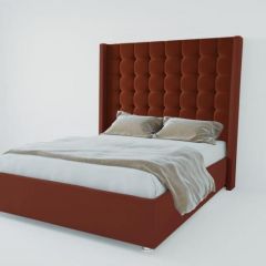 Кровать Венеция ЛЮКС без основания 800 (велюр бордо) в Карталах - kartaly.mebel24.online | фото