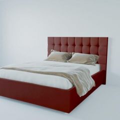 Кровать Венеция без основания 1400 (велюр бордо) в Карталах - kartaly.mebel24.online | фото