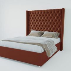 Кровать Версаль ЛЮКС без основания 800 (велюр бордо) в Карталах - kartaly.mebel24.online | фото