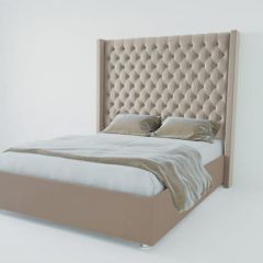 Кровать Версаль ЛЮКС без основания 800 (велюр серый) в Карталах - kartaly.mebel24.online | фото